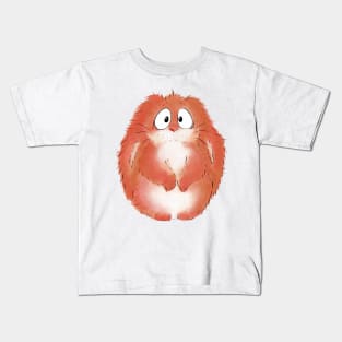 Polite cute orange rabbit Kids T-Shirt